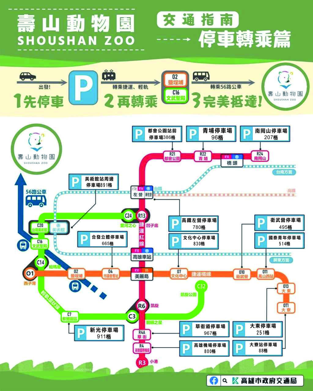 兒童節連假交通指南 停車轉乘篇