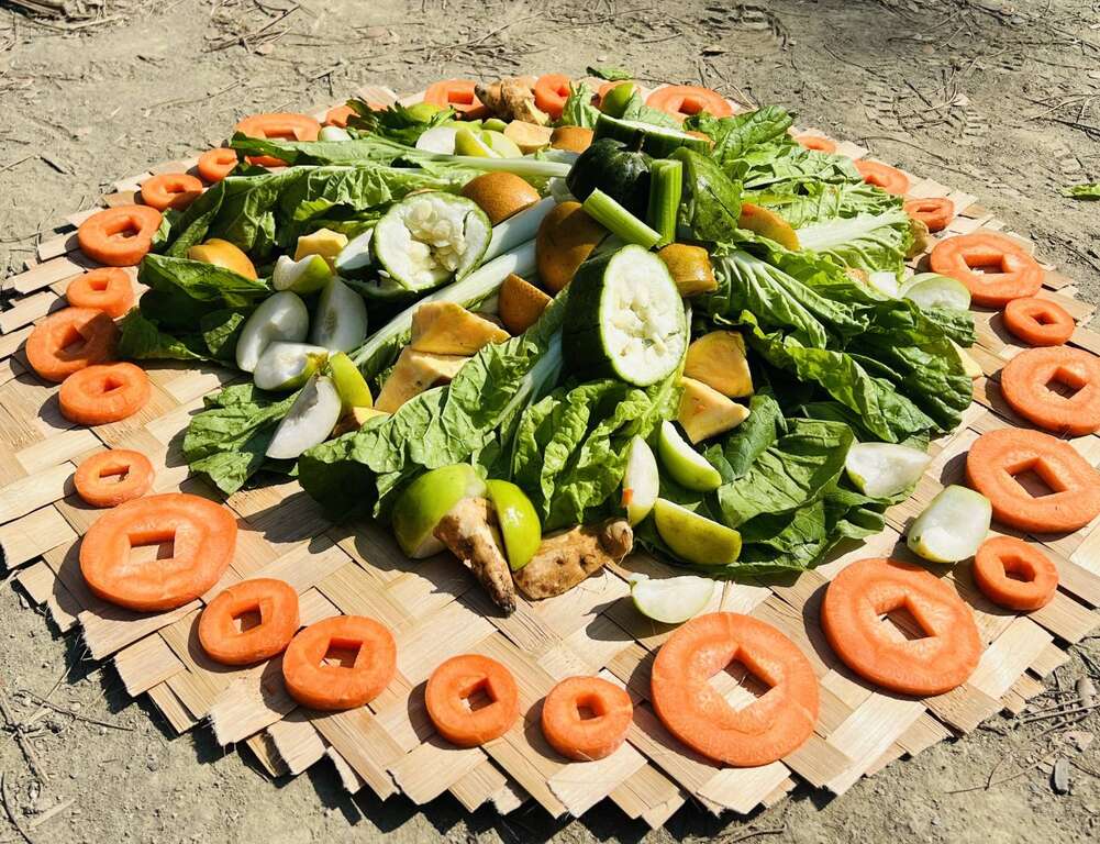 圖7 動物園為動物們準備豐盛年節菜色