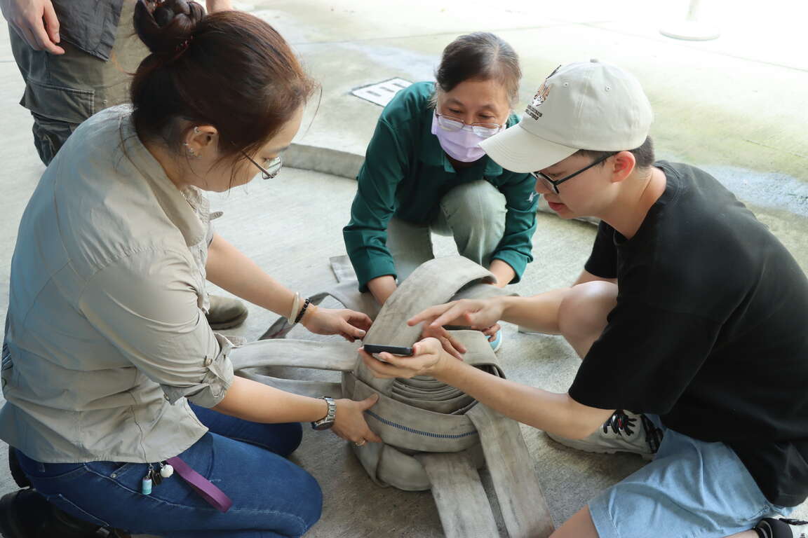 圖3 學員們開始施作組立動物環境豐富化的作品